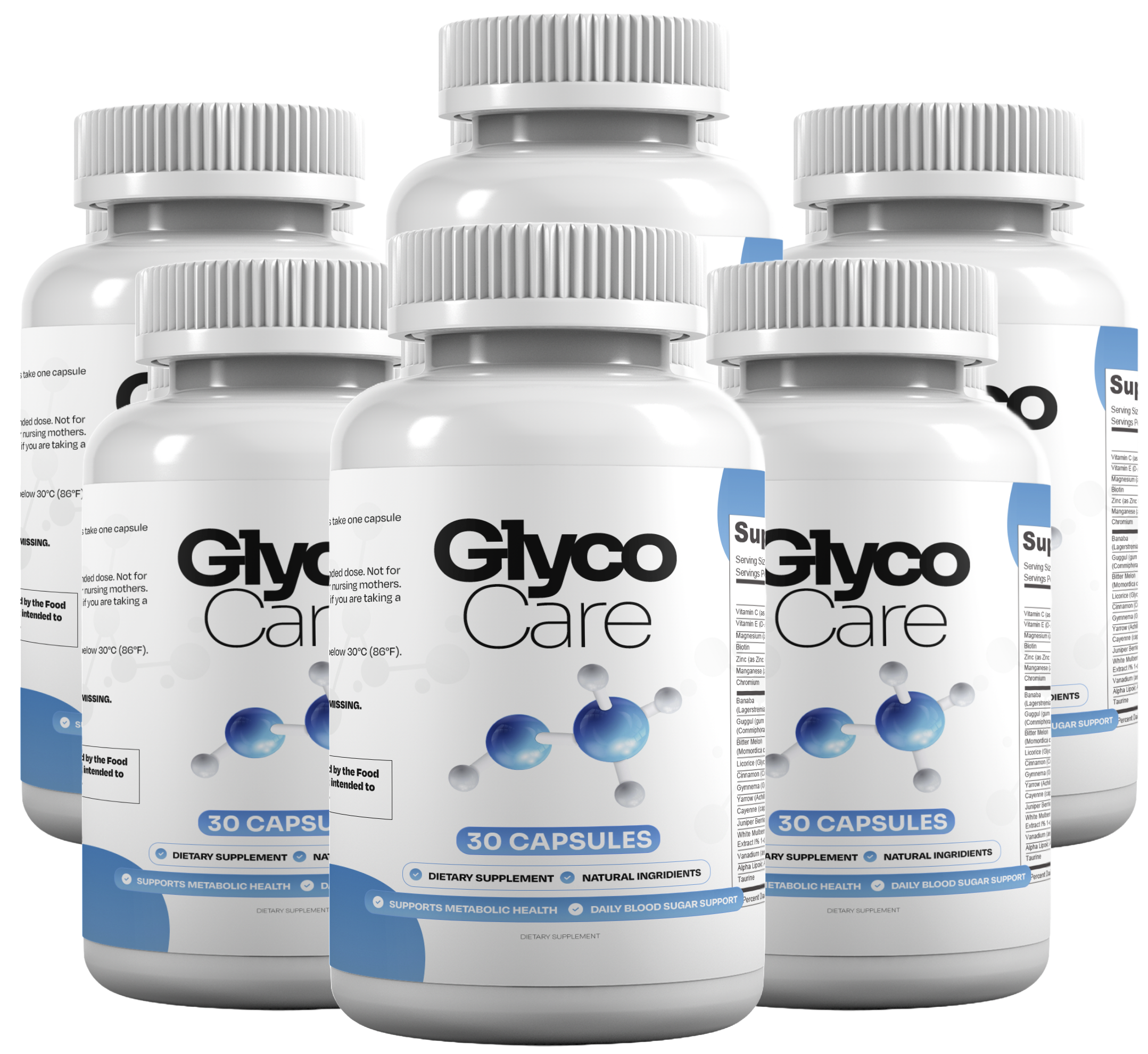 Six bottle GlycoCare package